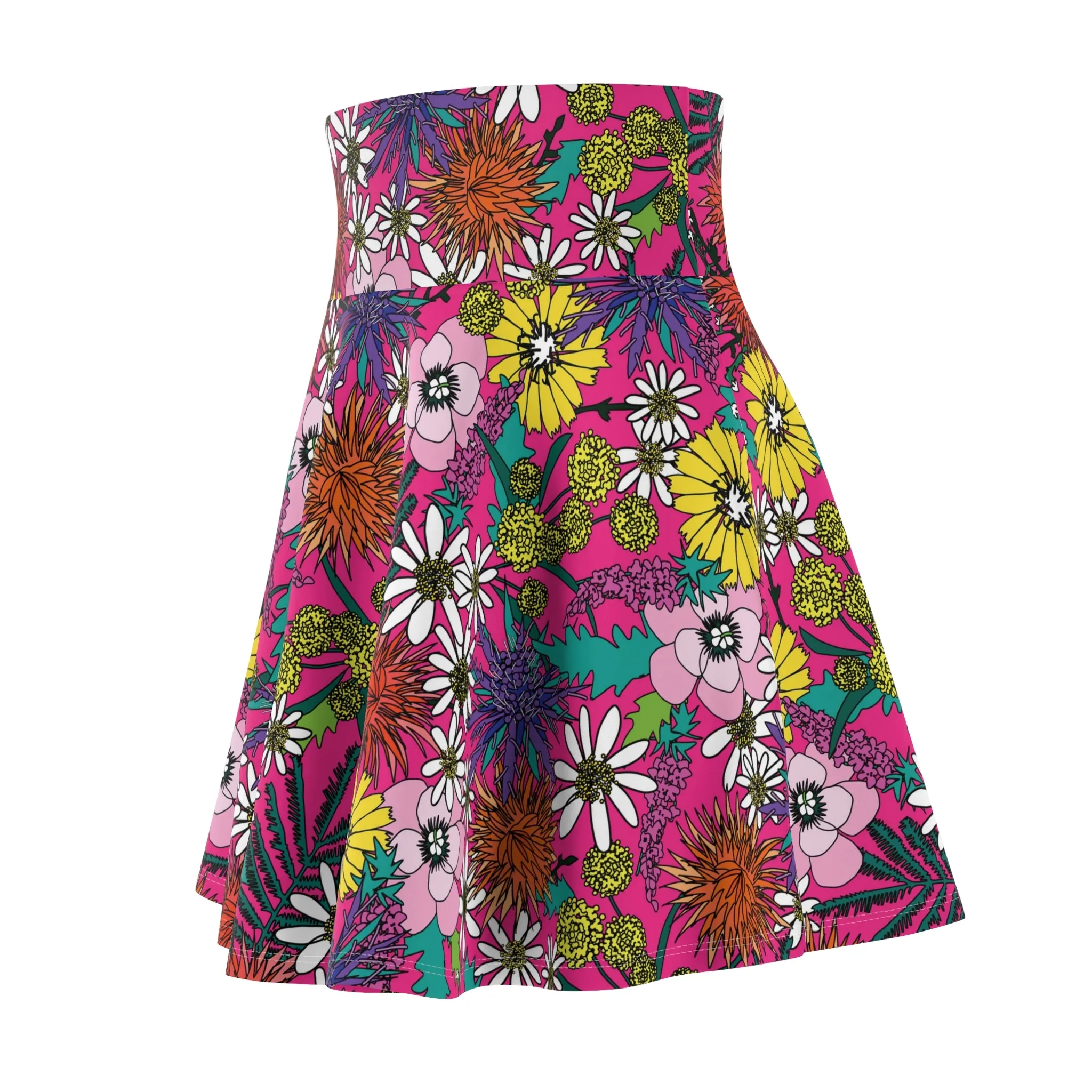 Shaggin' Wagon Floral Swing Skirt