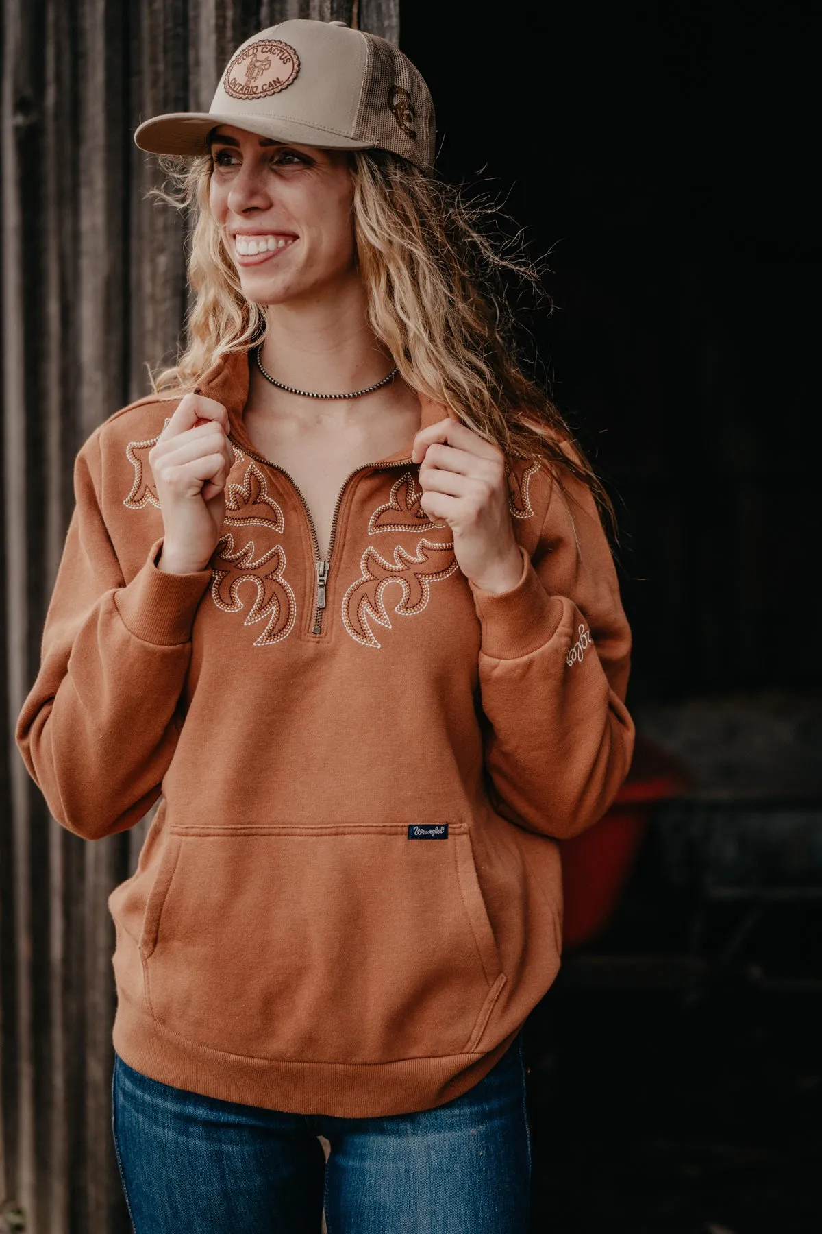 'Shenandoah' Wrangler Embroidered Quarter Zip (S-XXL)