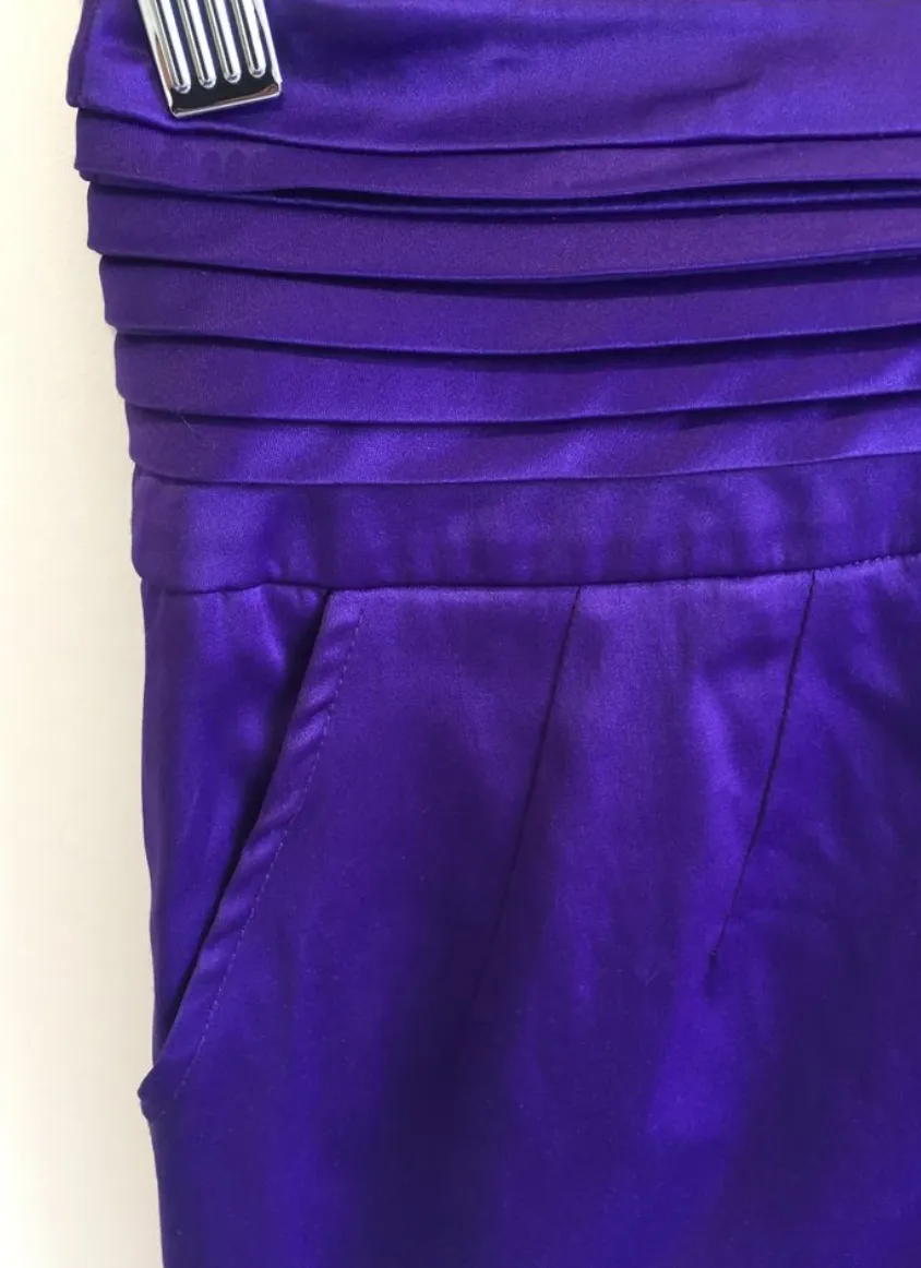 Size 10 BLUEJUICE Purple A-Line Skirt with pockets