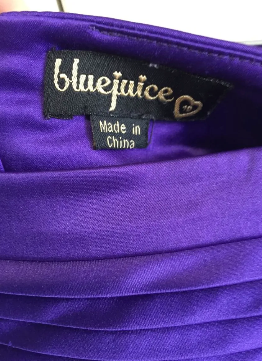 Size 10 BLUEJUICE Purple A-Line Skirt with pockets