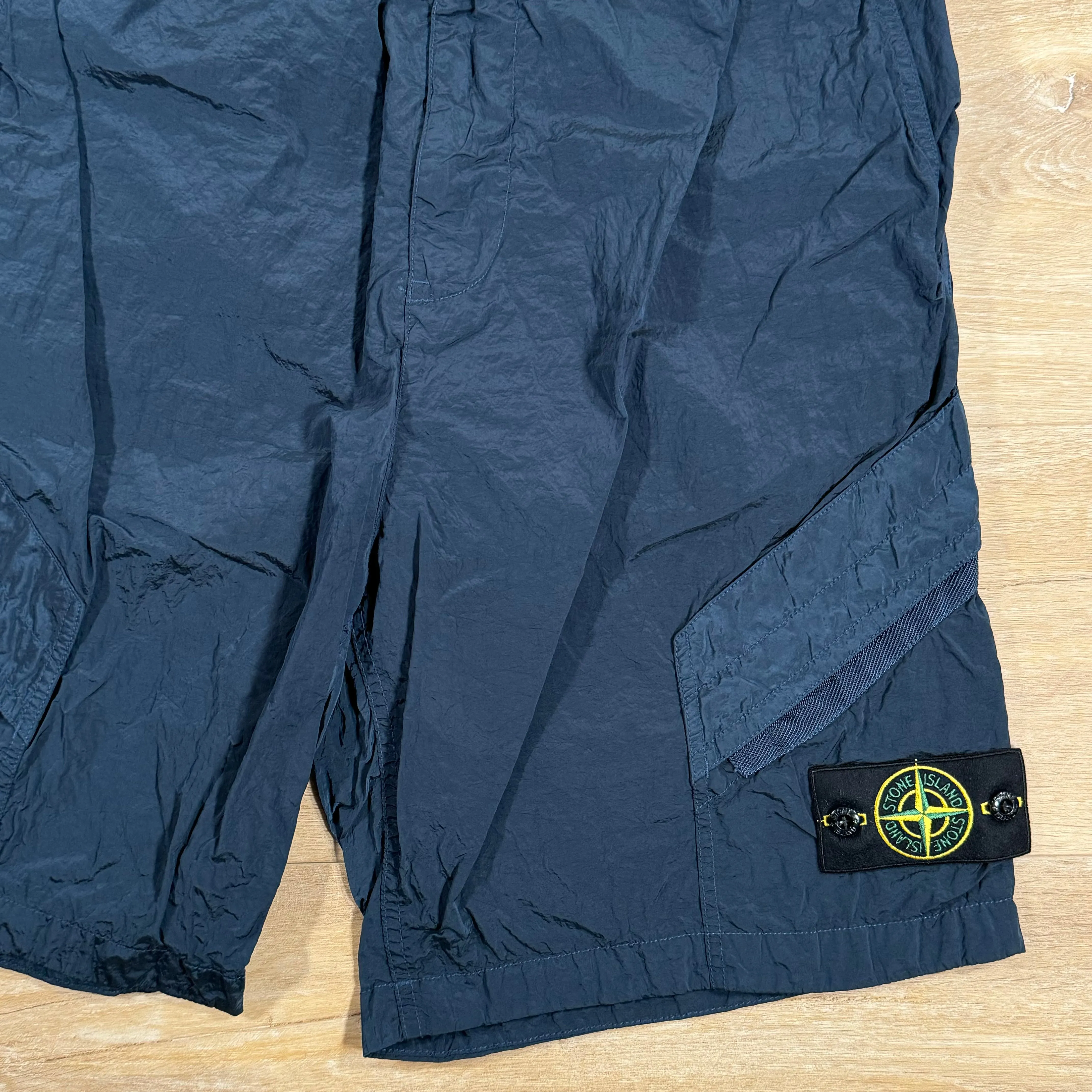 Stone Island Nylon Metal Bermuda Shorts in Avio Blue