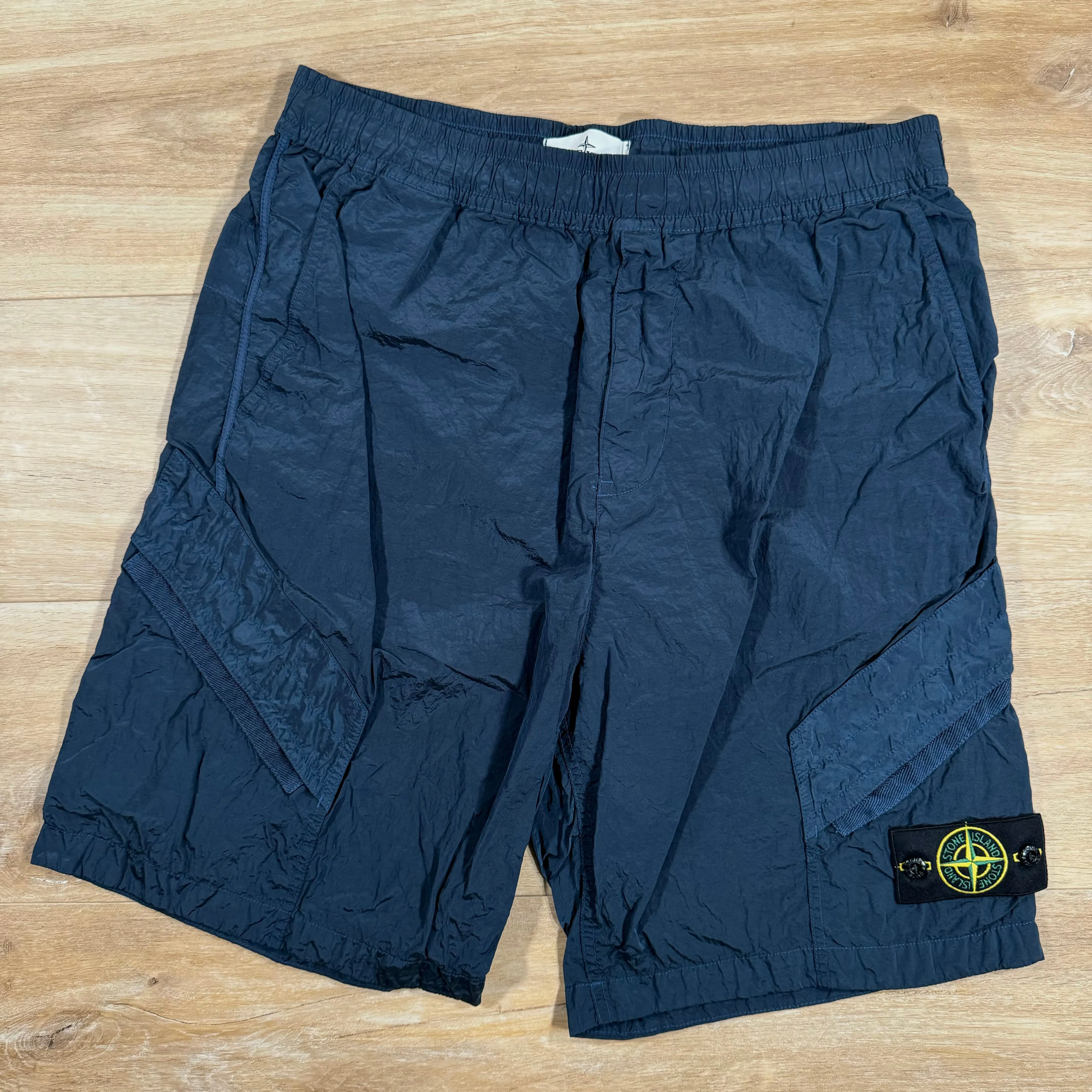 Stone Island Nylon Metal Bermuda Shorts in Avio Blue