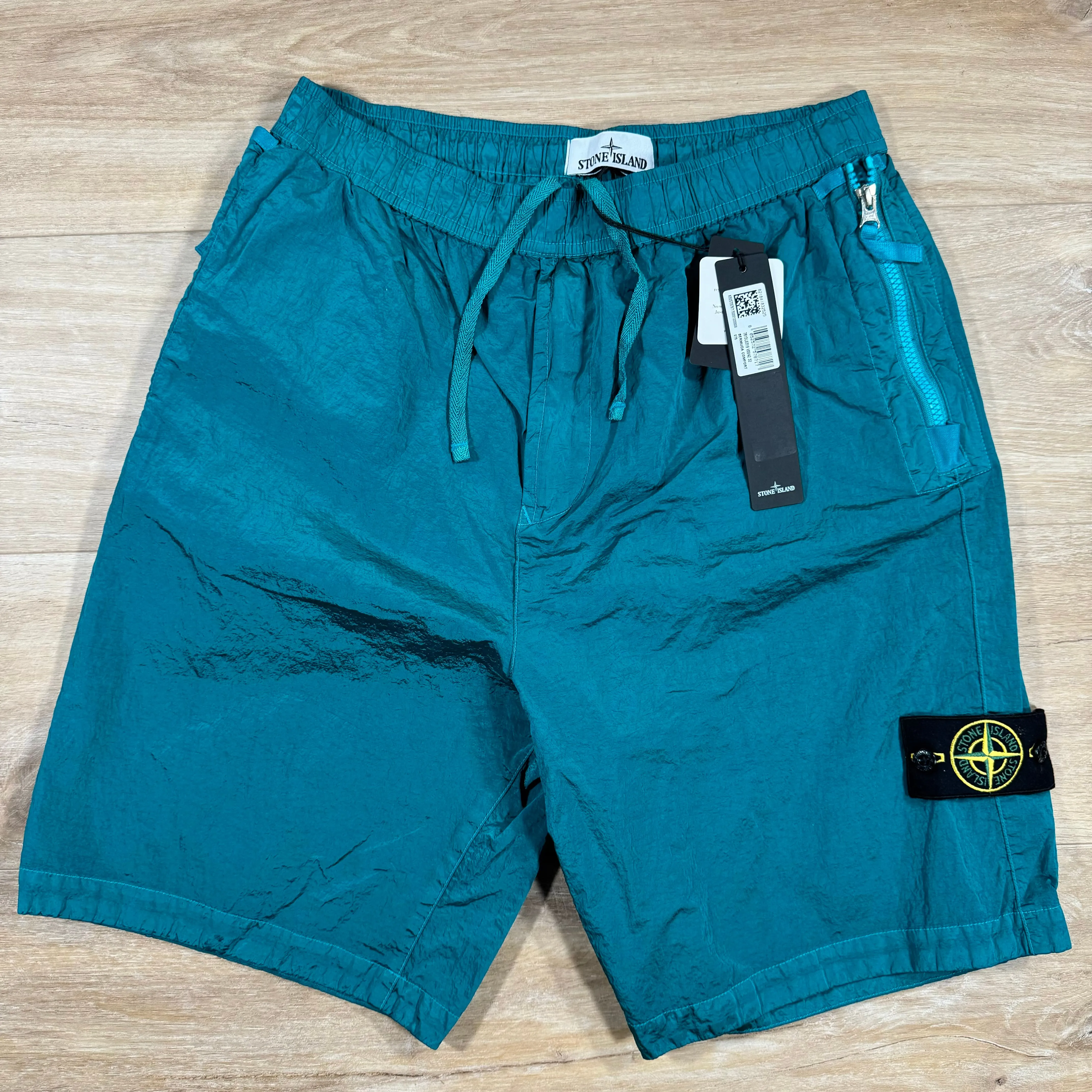 Stone Island Nylon Metal Bermuda Shorts in Turquoise