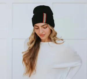 Striped beanie