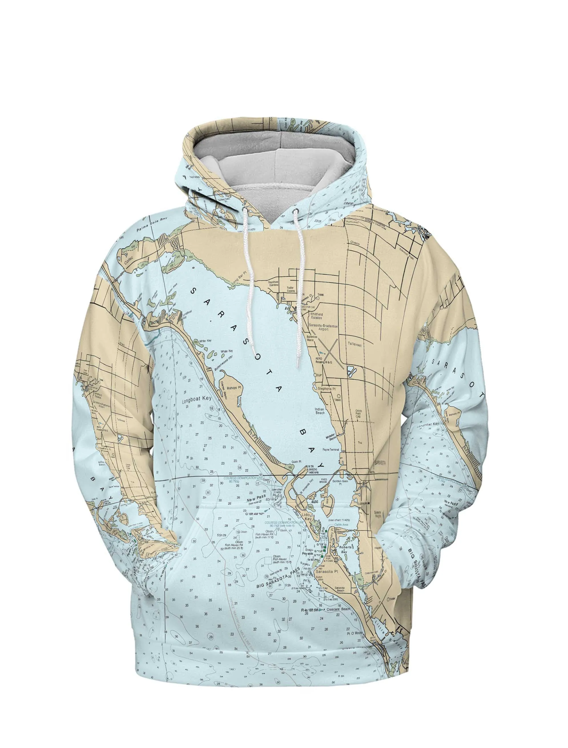 The Sarasota Bay Lightweight Hoodie Sweatshirt