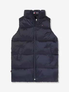 Tommy Hilfiger Girls Shiny Puffer Gilet