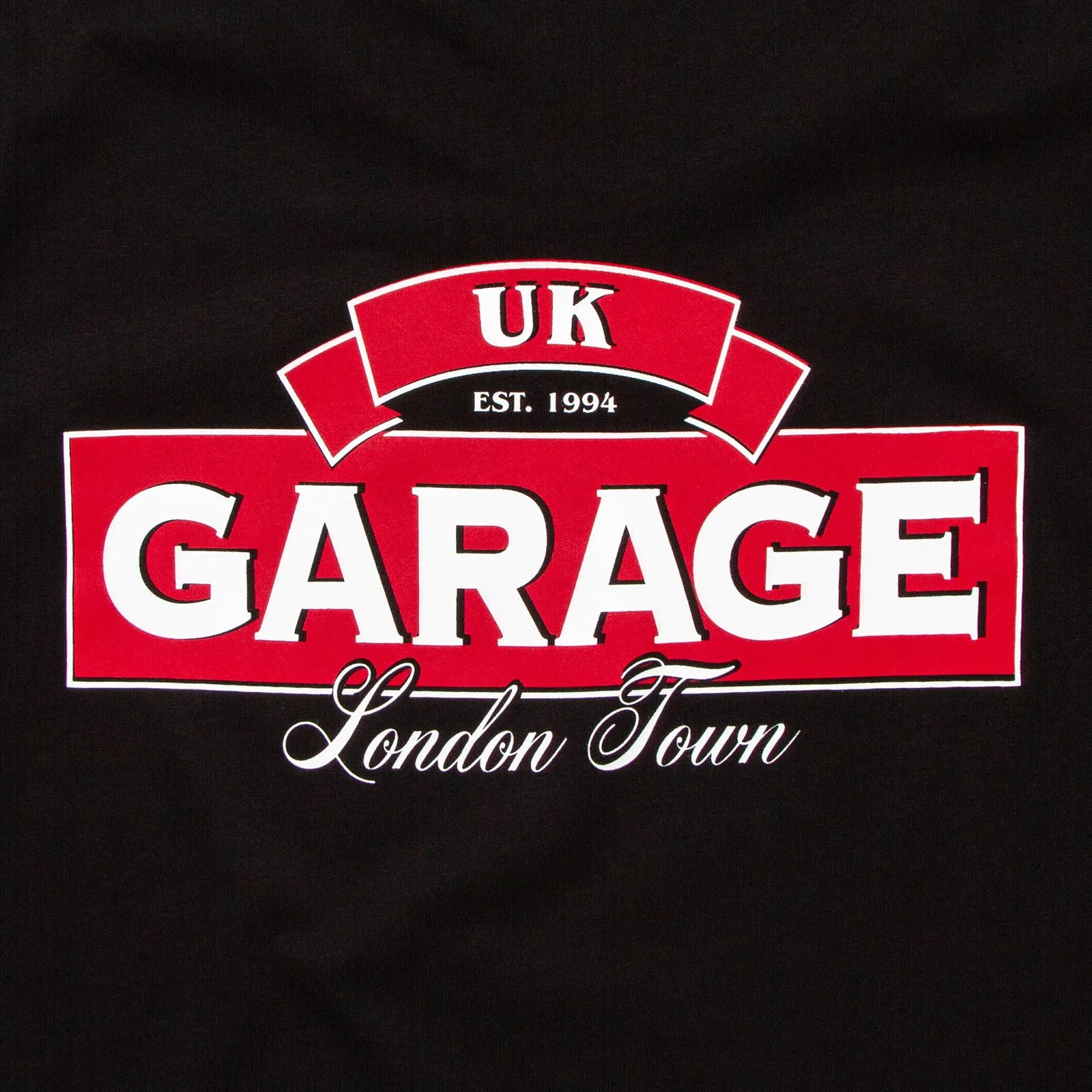 UK Garage Back Print - Tshirt - Black