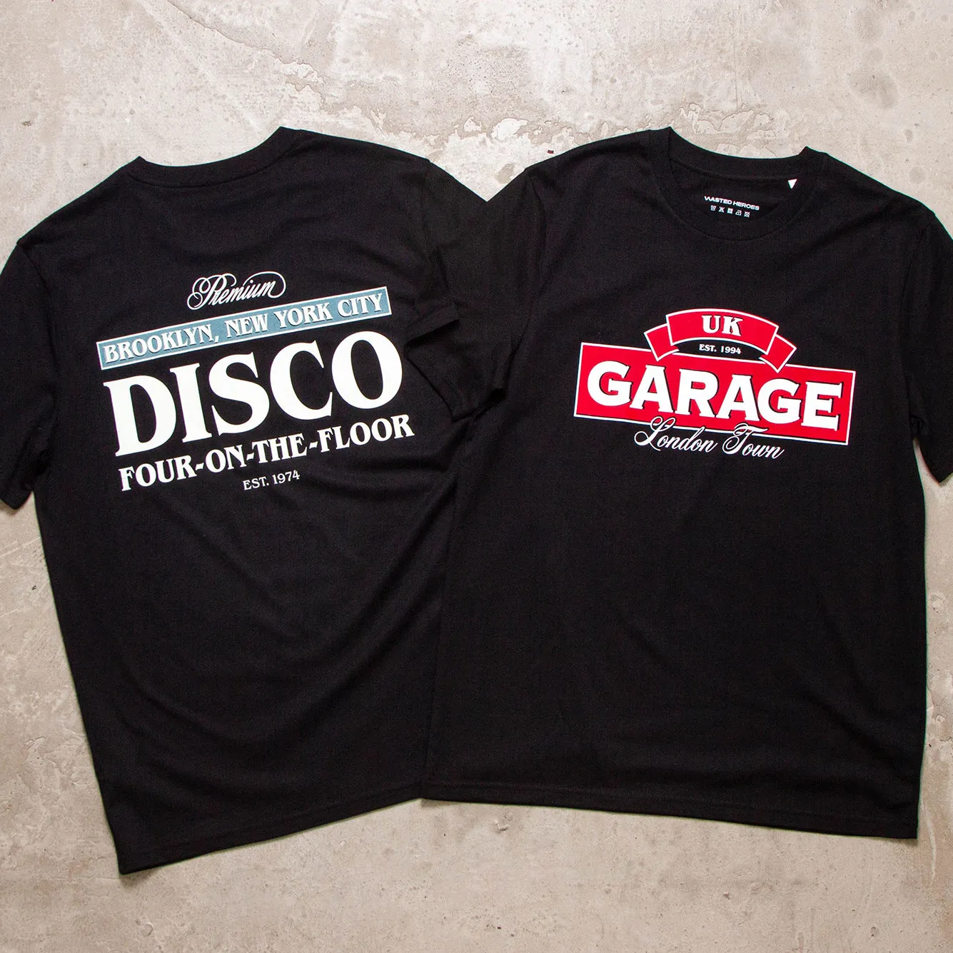 UK Garage Back Print - Tshirt - Black