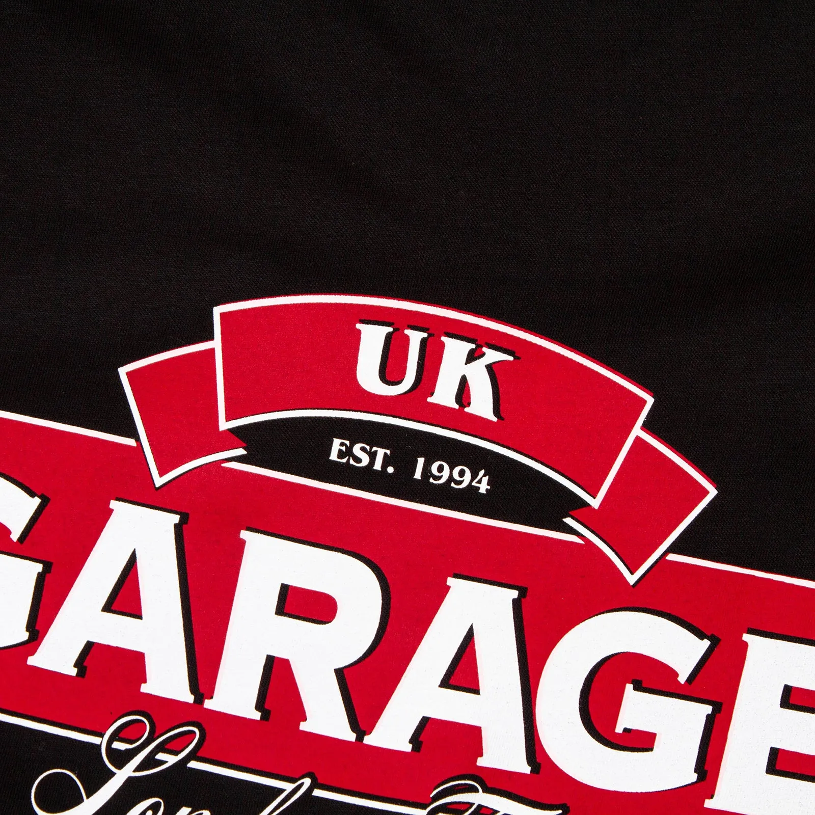 UK Garage Back Print - Tshirt - Black