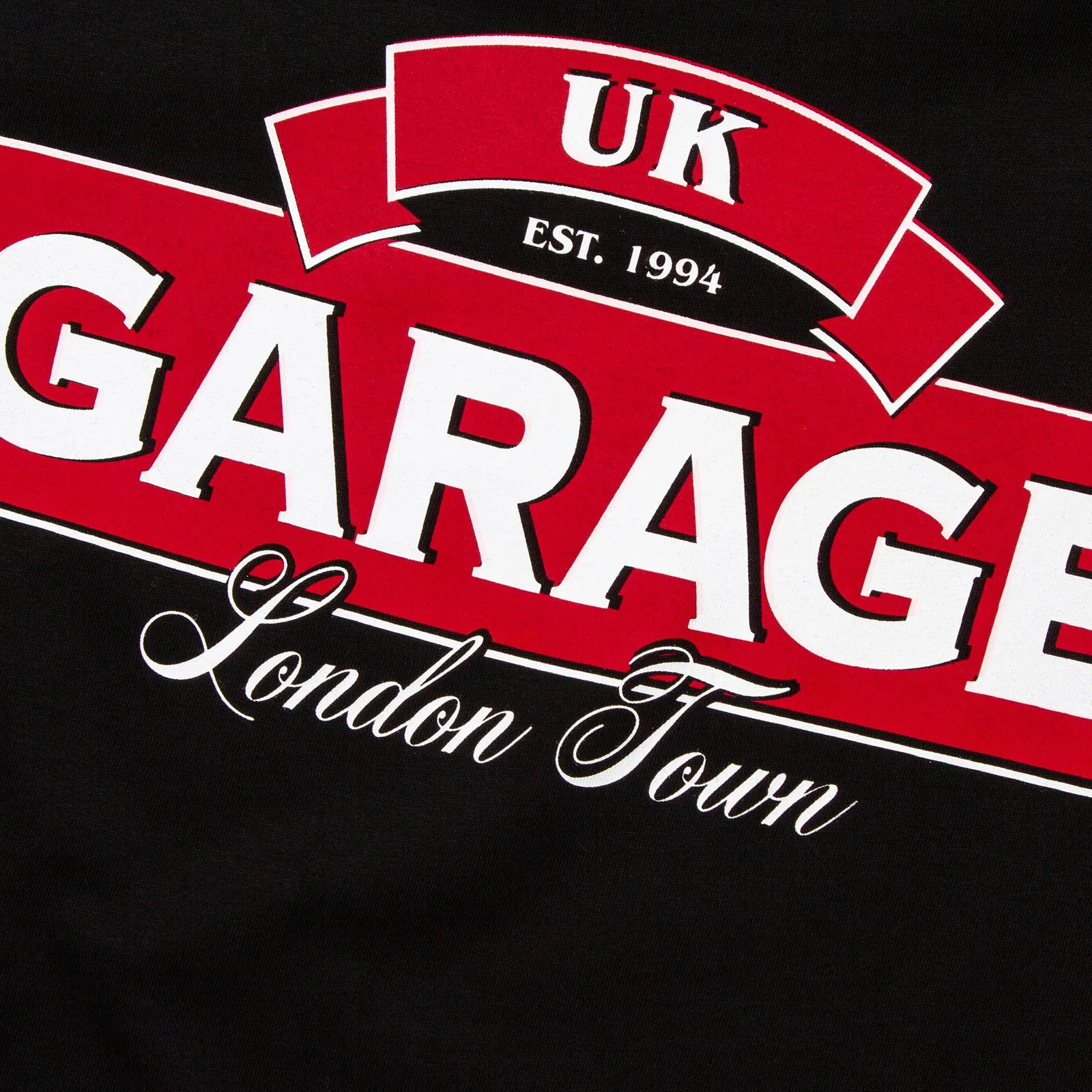 UK Garage Back Print - Tshirt - Black