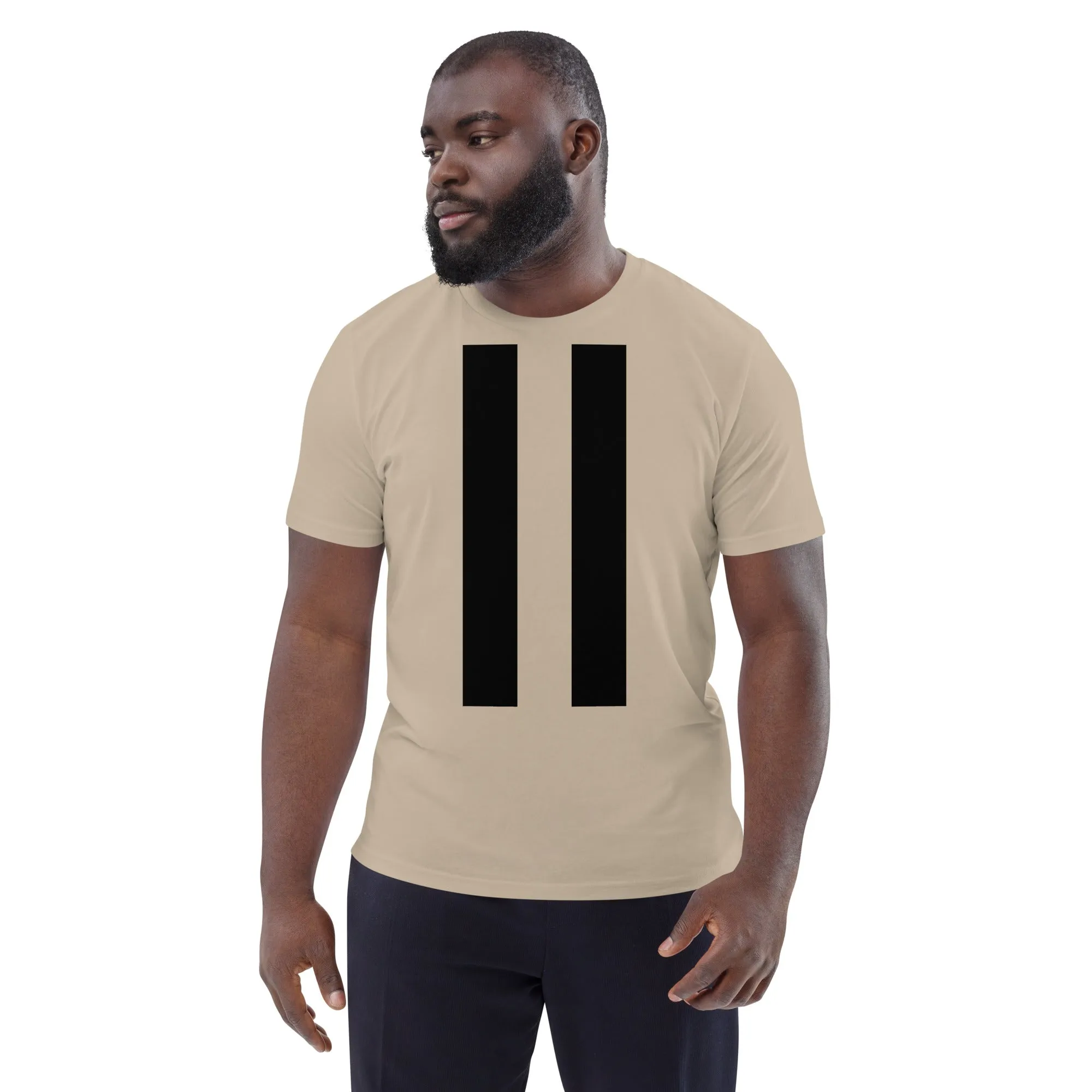 Unisex Organic Cotton Twin Strips Tee