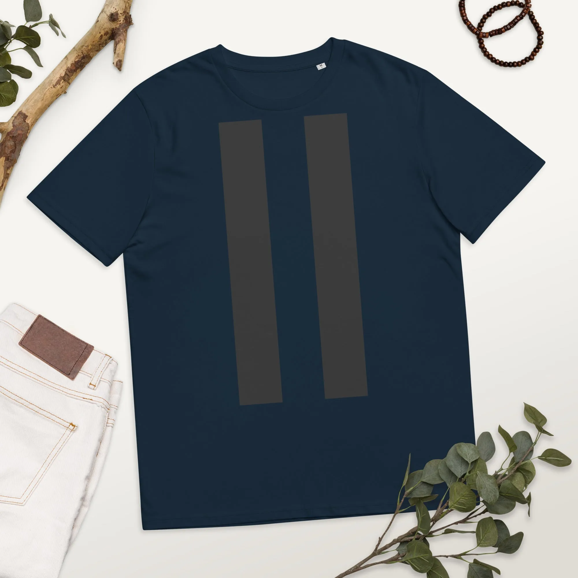 Unisex Organic Cotton Twin Strips Tee