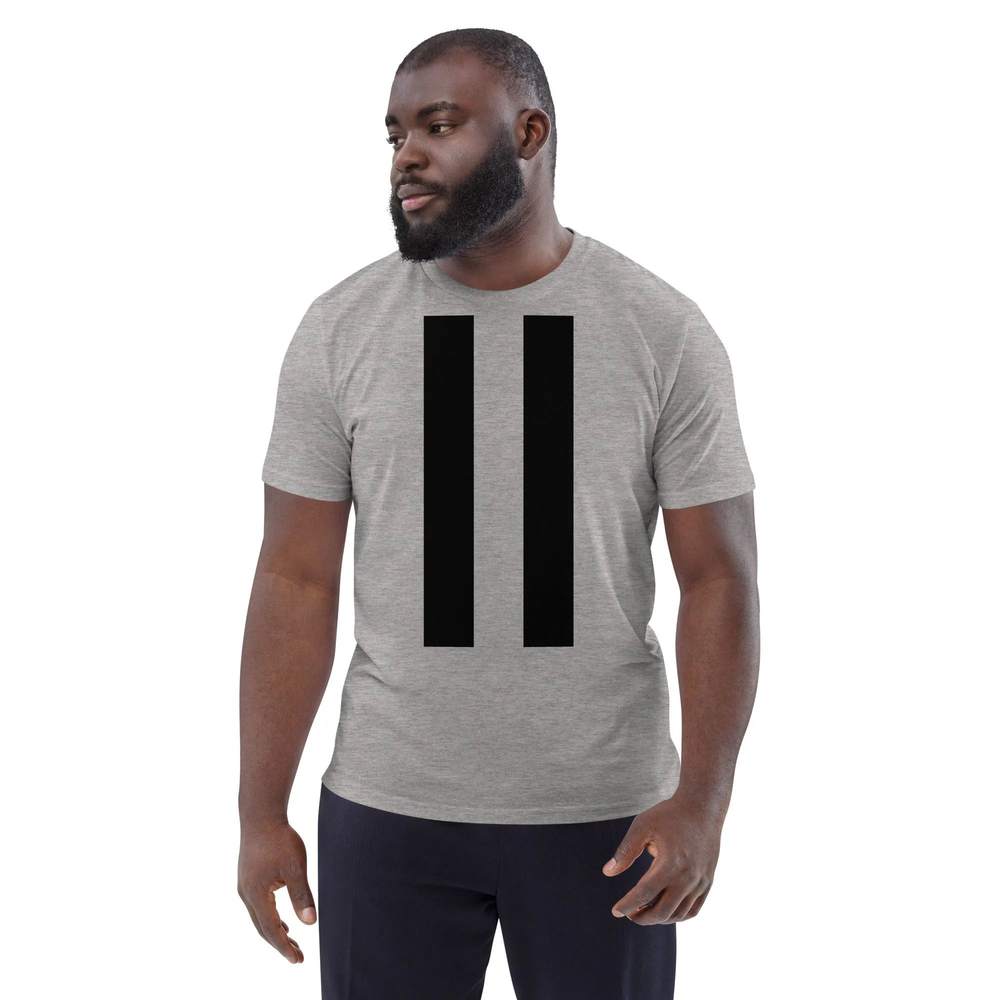 Unisex Organic Cotton Twin Strips Tee