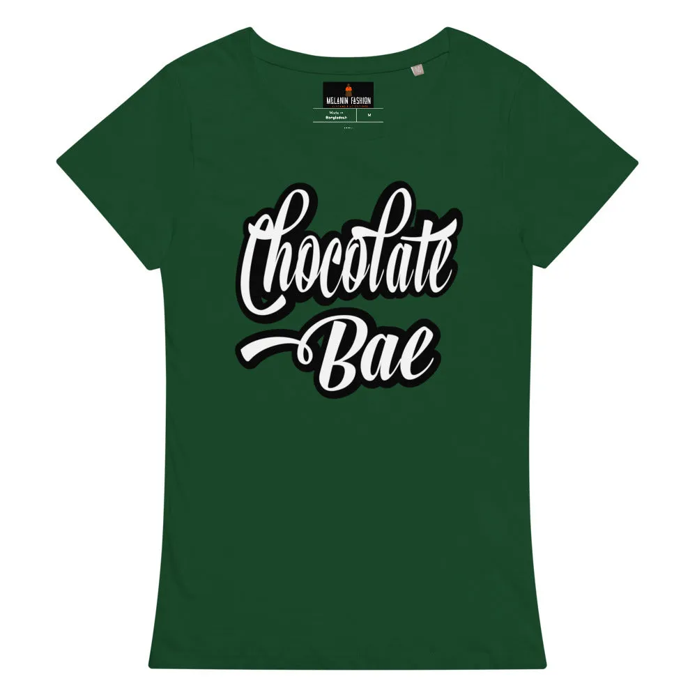 Varsity Green Chocolate Bae Women’s basic organic t-shirt