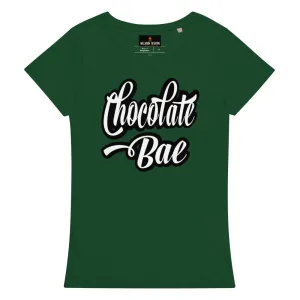 Varsity Green Chocolate Bae Women’s basic organic t-shirt