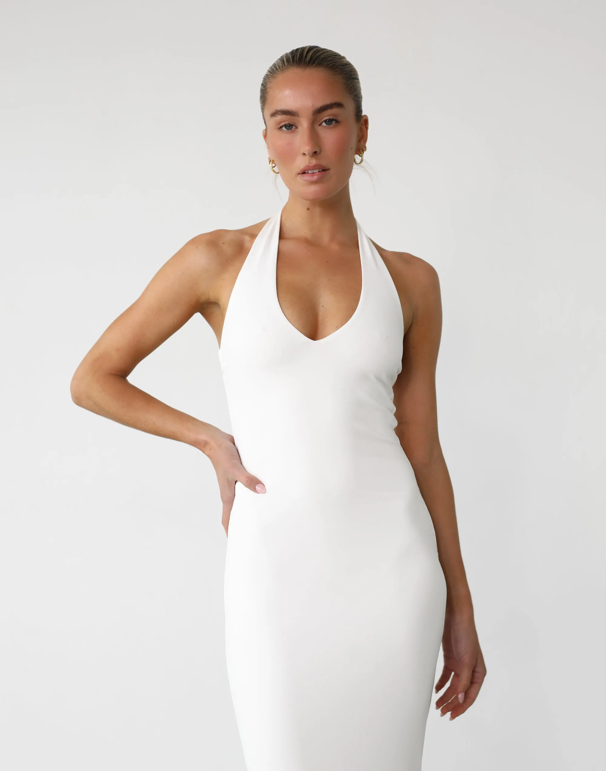 Veena Maxi Dress (White)