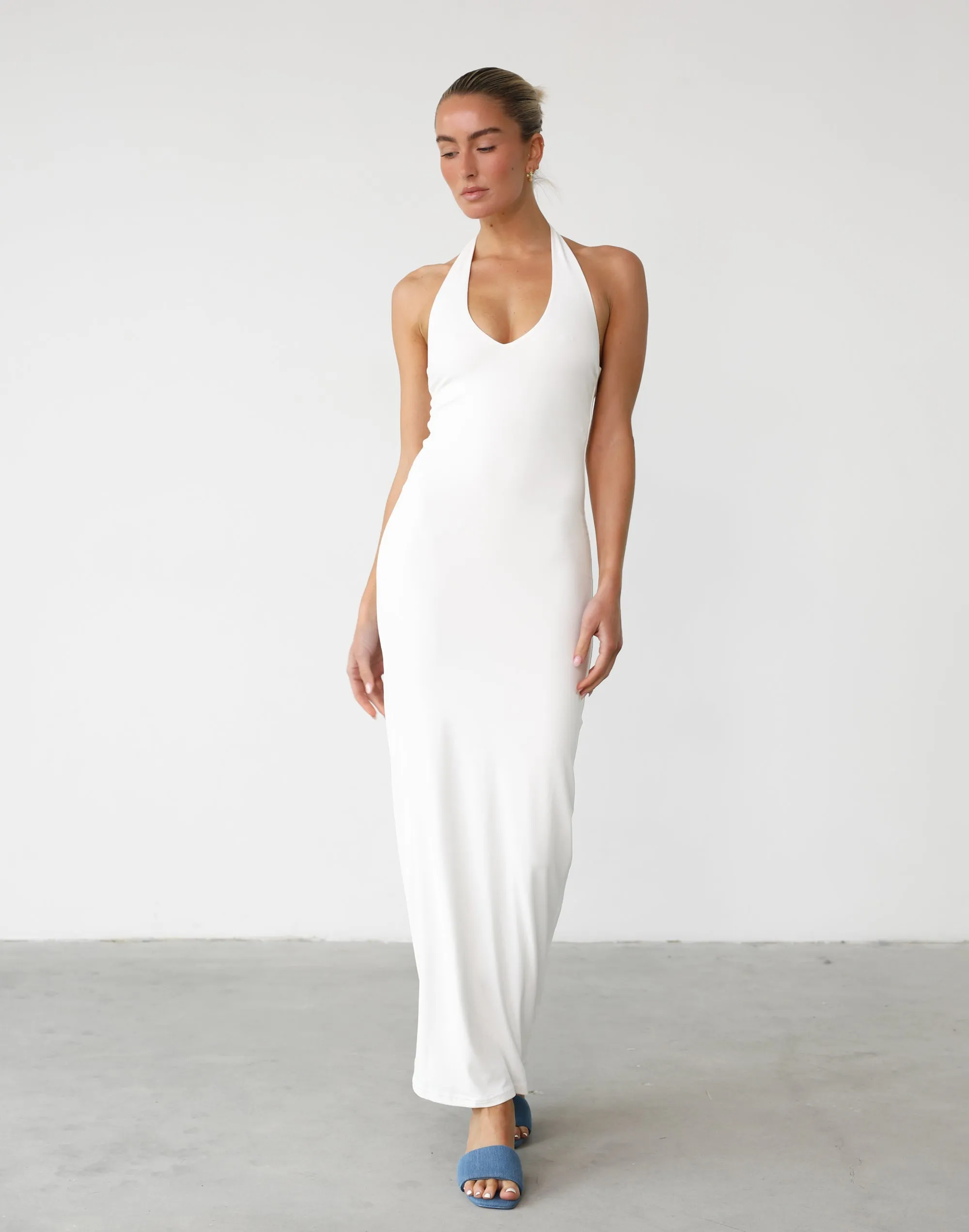 Veena Maxi Dress (White)