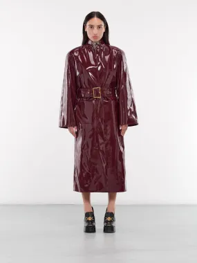 Vinyl Trench Coat (RR279-BORDEAUX)