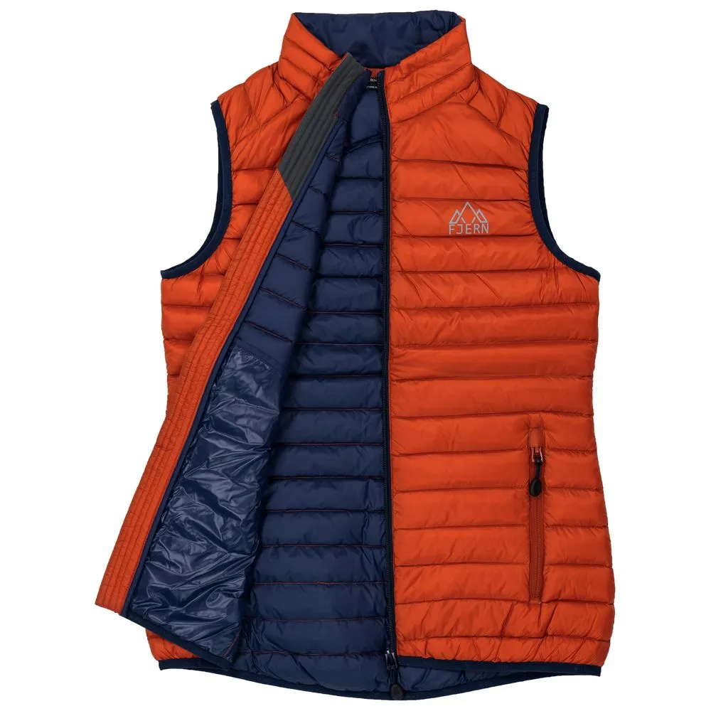 Womens Aktiv Down Gilet (Burnt Orange/Navy)