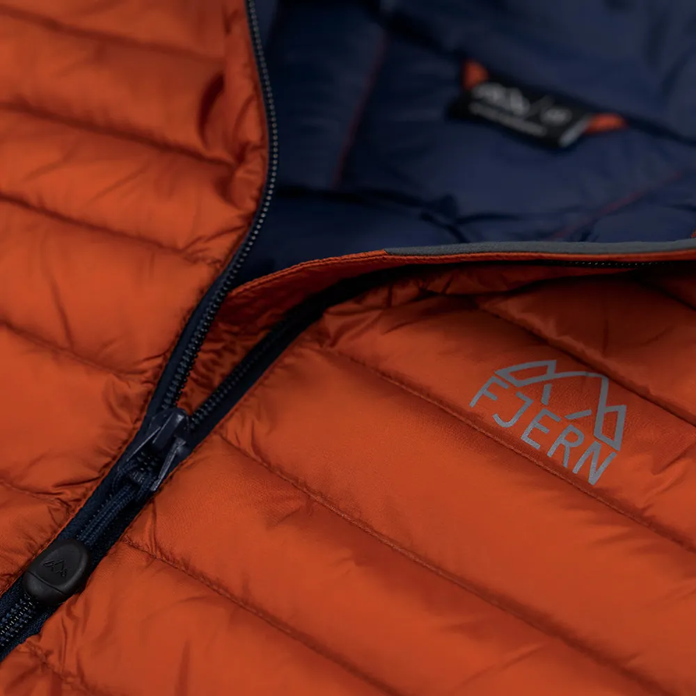 Womens Aktiv Down Gilet (Burnt Orange/Navy)