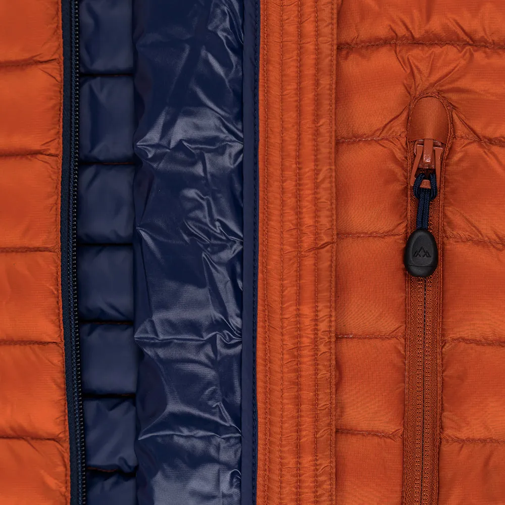 Womens Aktiv Down Gilet (Burnt Orange/Navy)