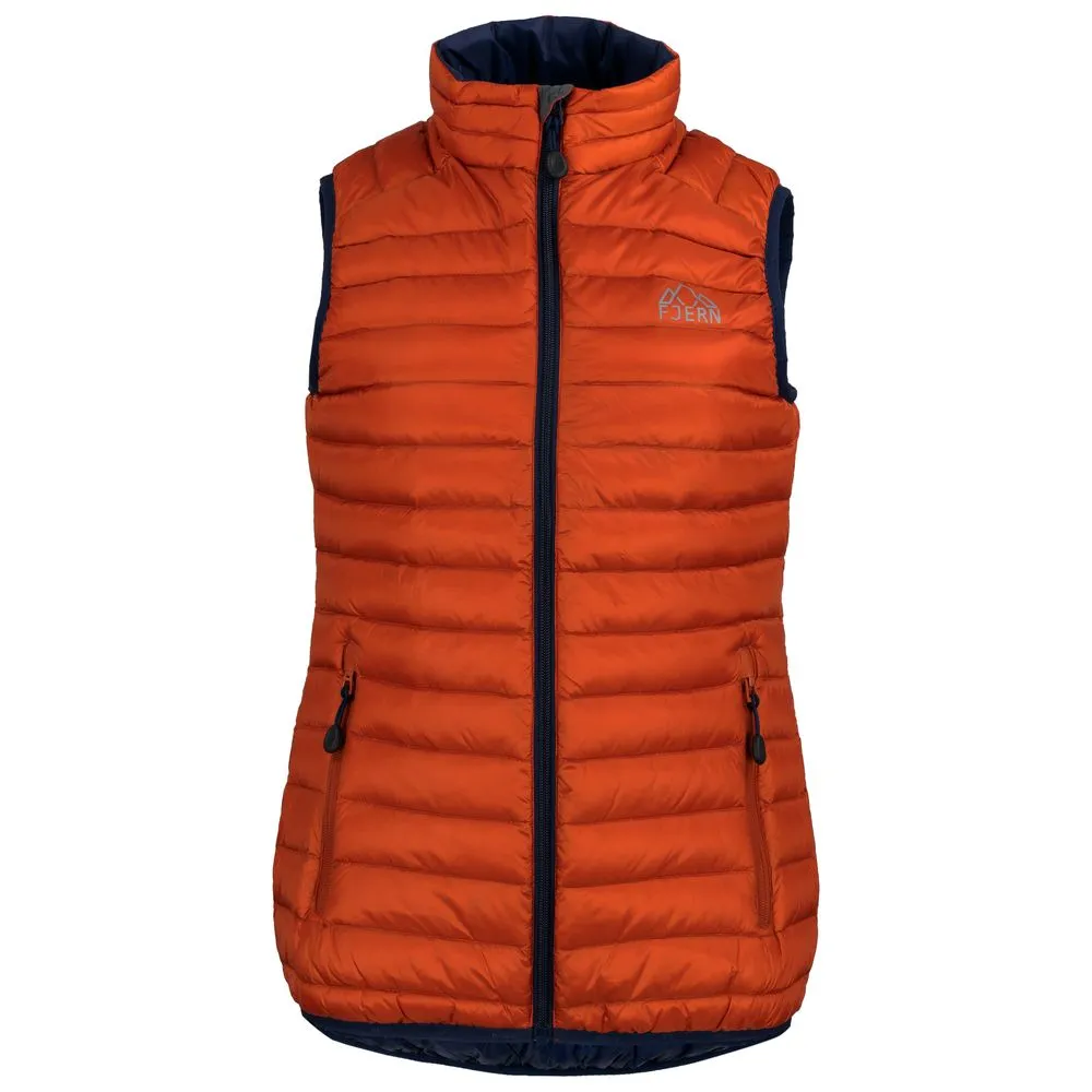 Womens Aktiv Down Gilet (Burnt Orange/Navy)