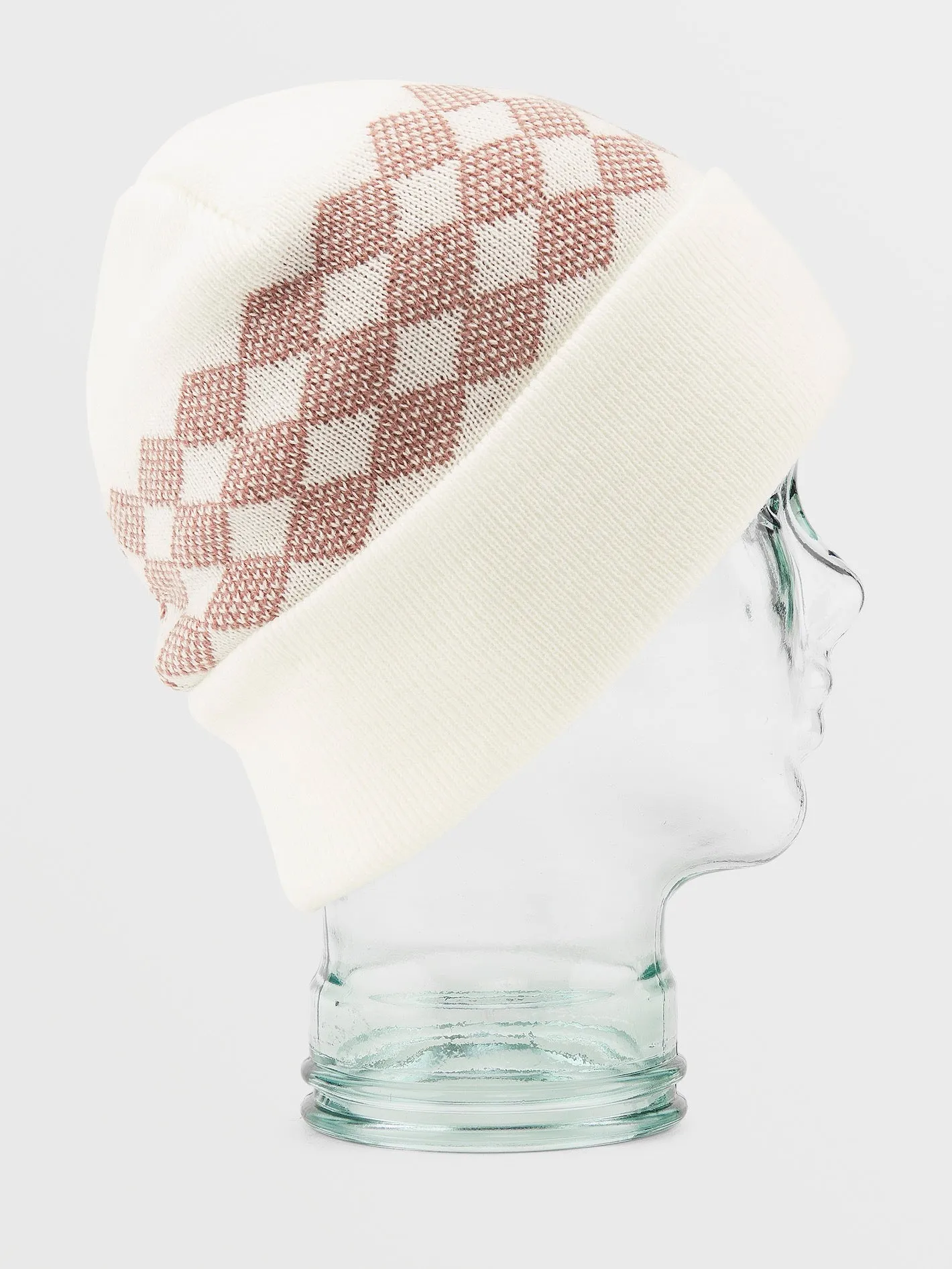 Womens Check This Beanie - White