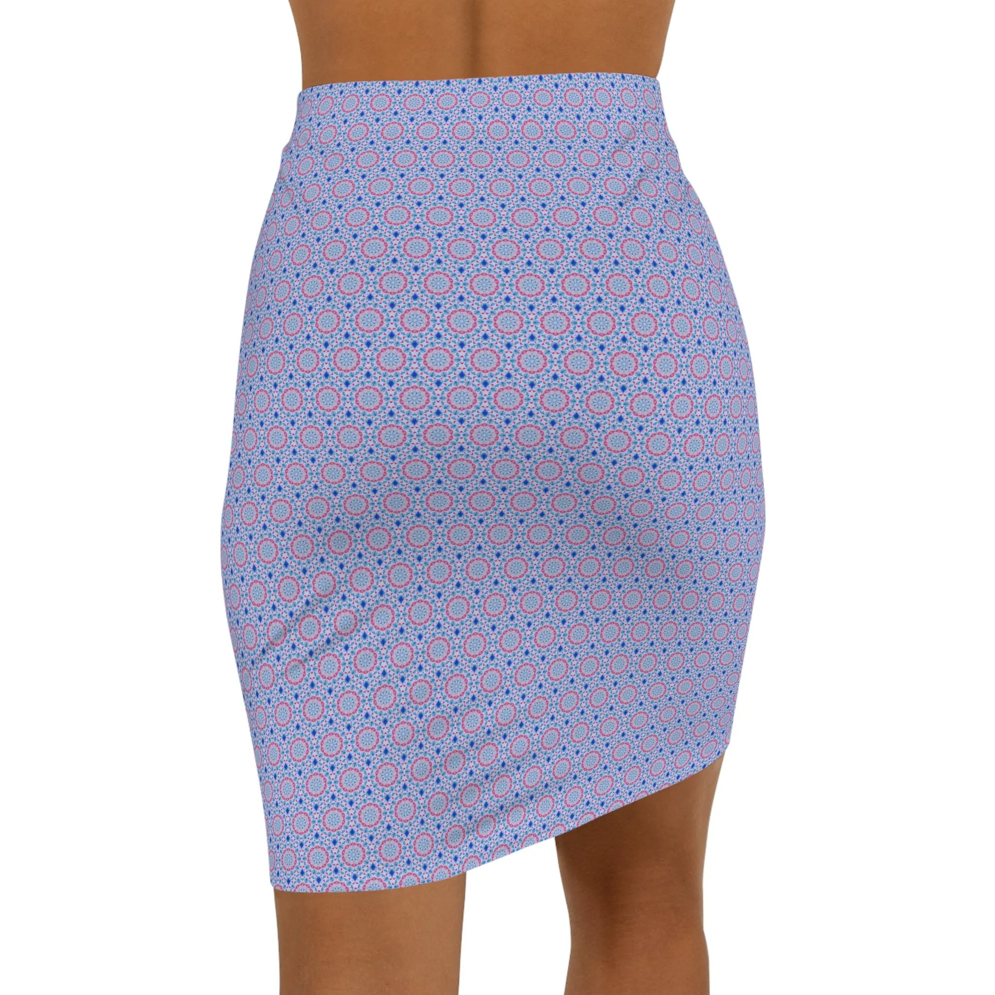 Women's Mid-Waist AOP Pencil Skirt (ASCNTN)