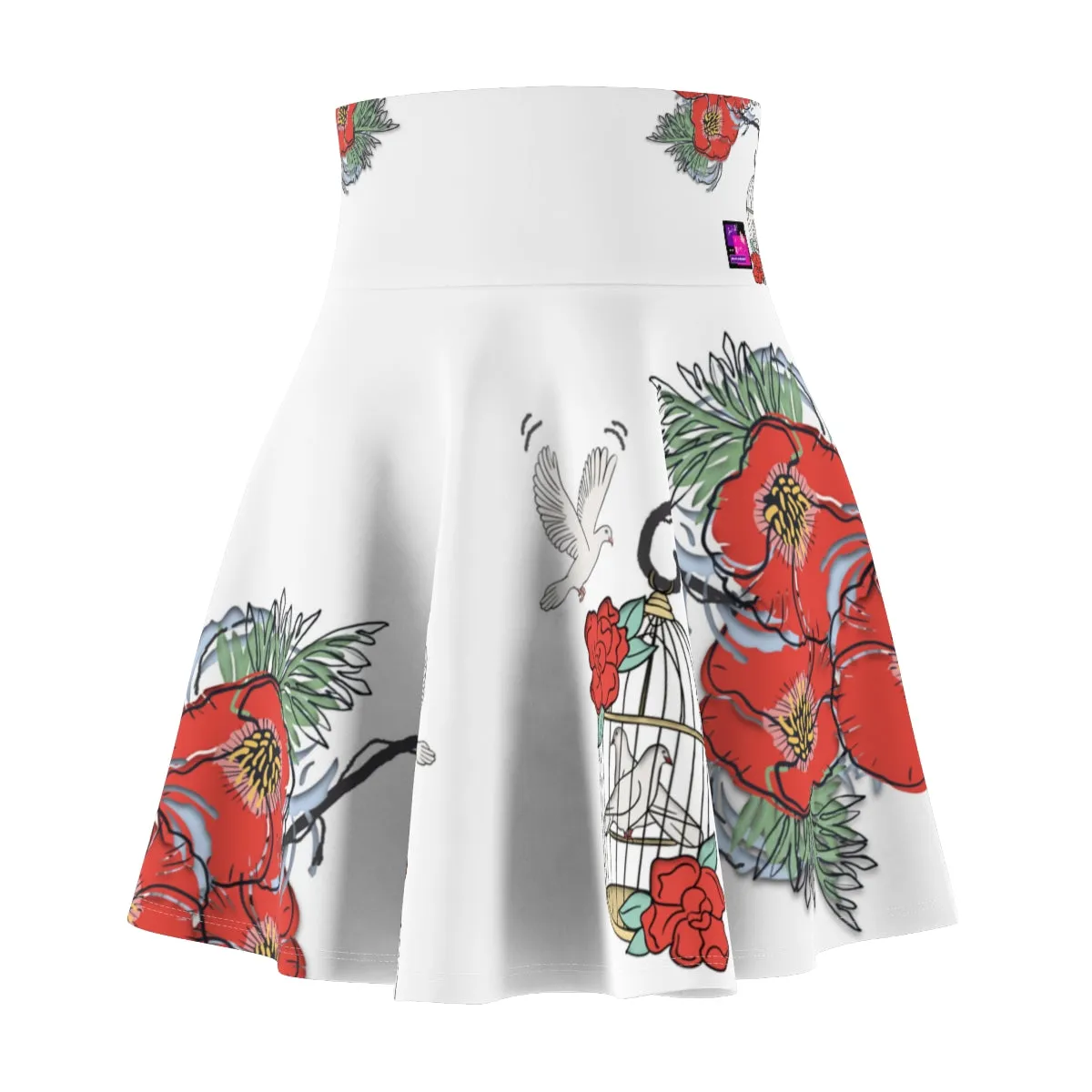 Women's Skater Skirt BIRD CAGE