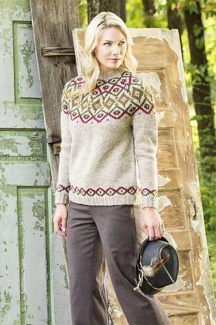 Woodlands Yoke Pullover by Sandi Rosner