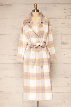 Zizukyn | Plaid Trench Coat